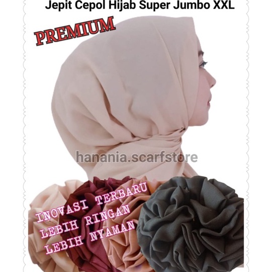 TERMURAH Jepit Cepolan Hijab jumbo XXL Jepit Rambut Hijab Cepol Hijab