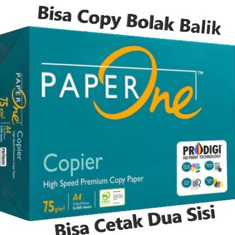 

Stok terbaru Termurah Kertas Print Fotocopy HVS A4 75 gr PaperOne Rim