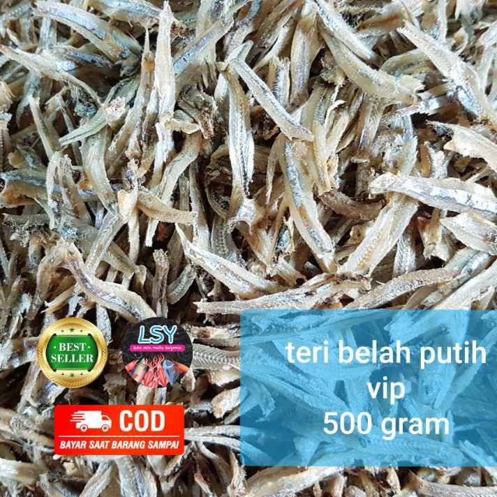 

PALING AMPUH ikan asin teri belah putih vip jengki belah vip 5gr