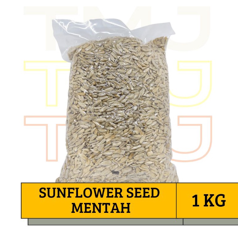 

BEST SELLER SUNFLOWER SEEDS BIJI BUNGA MATAHARI KUPAS MENTAH 1 KG