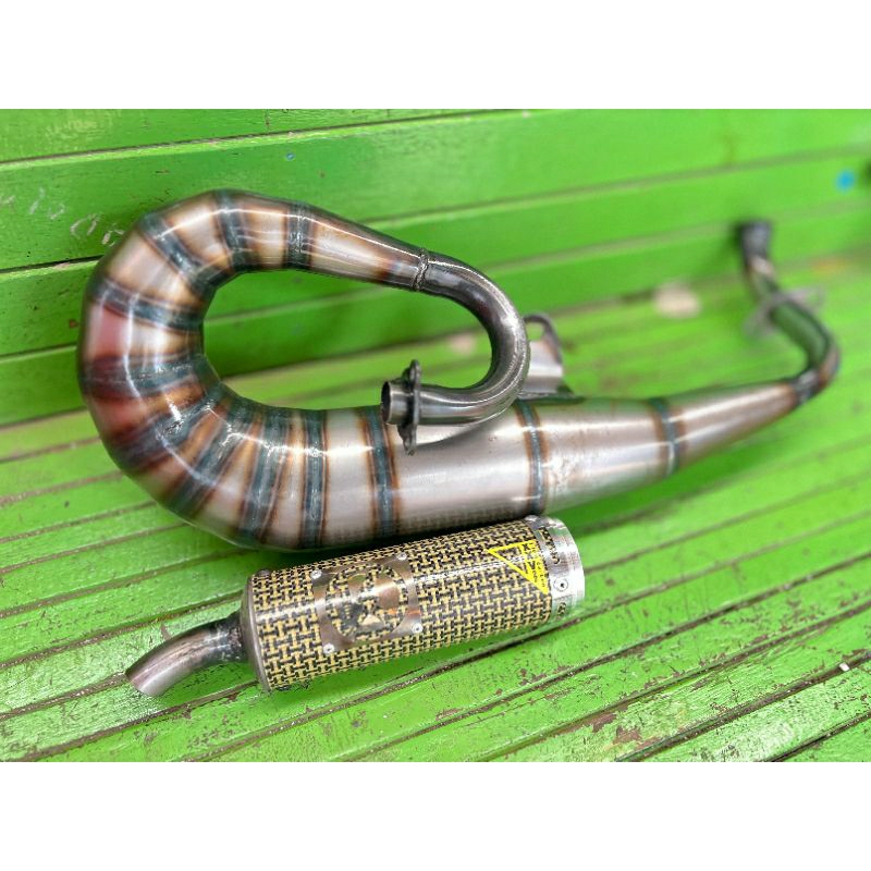 Knalpot Racing Matic 2tak Malika Sanex Qj50 Venus Hussar Hyosung All Slep Engine Model Siput by KY26