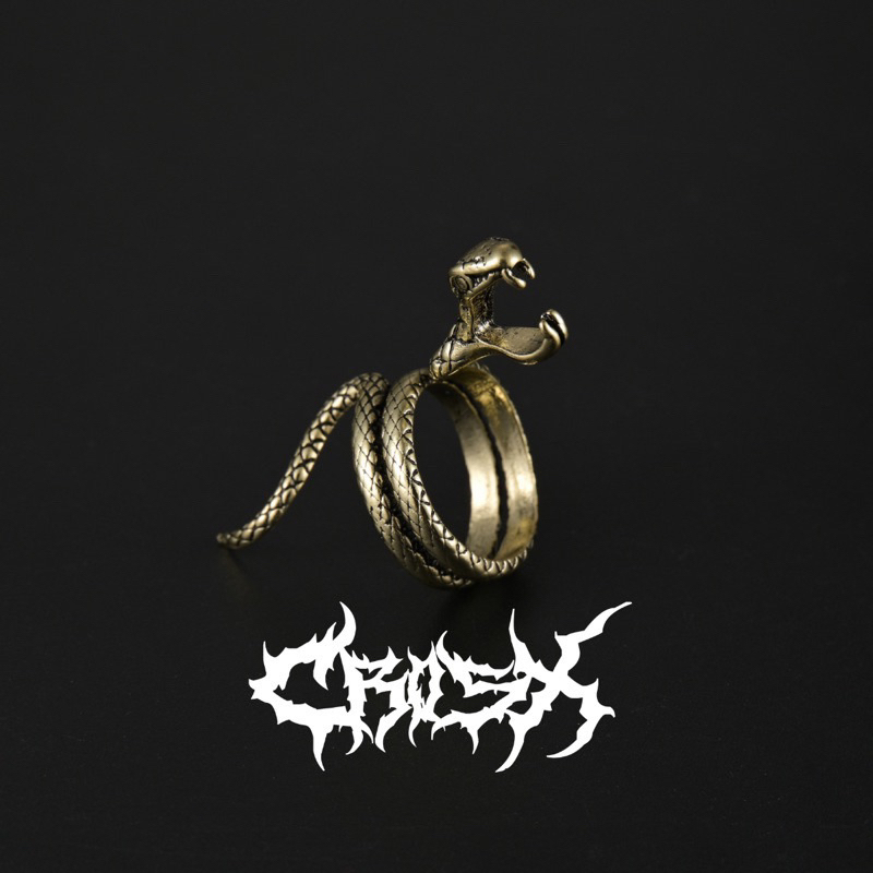 SNUKY RING / DRAGON RING HOLDER / TEMPAT ROKOK NAGA ULAR SNAKE EMAS GOLD CINCIN TENGKORAK CINCIN HIT