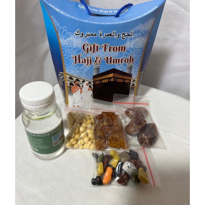 

Free Ongkir oleh oleh haji dan umroh paket 5pcs lengkap