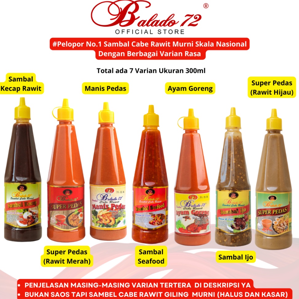 

Splash Sambal Cabe Rawit Balado 72 Super Pedas 3 ml