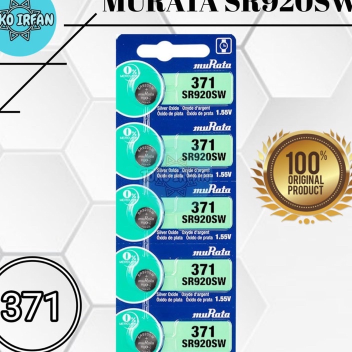 PROMO SALE Baterai Murata SR92SW 371 Original Batrai Jam Tangan SR92 AG6 SG6 LR921 LR92 L921F