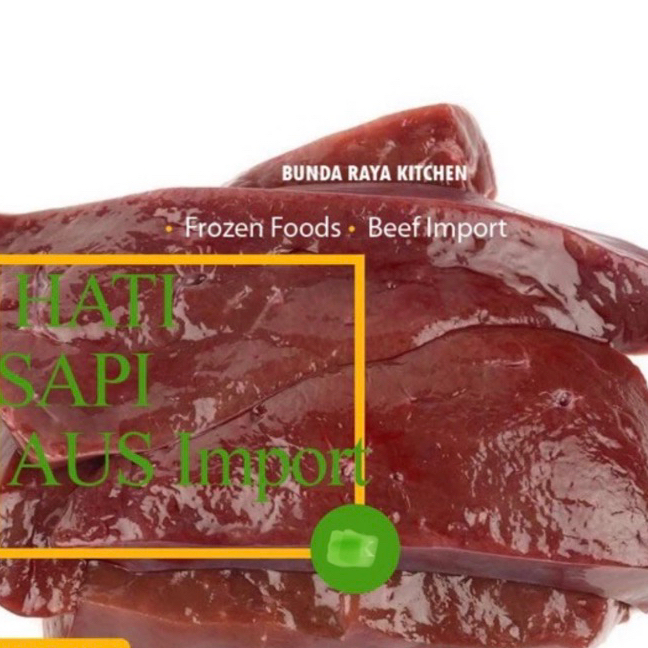 

Premium Ati Sapi Import (Aus) / Beef Heart /@1kg / Harga Special