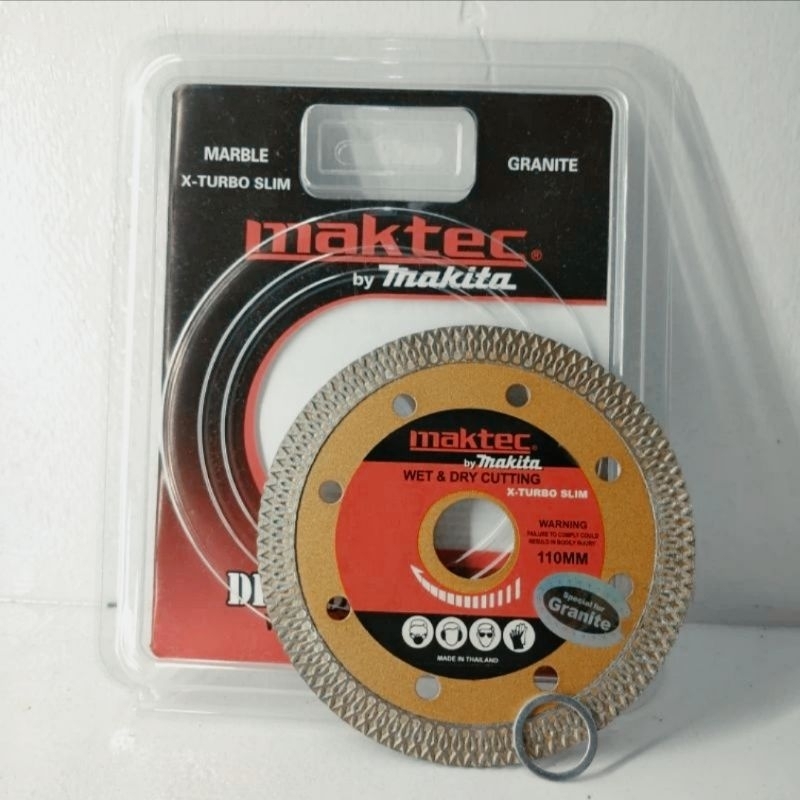 Mata Gerinda Maktec Makita Diamond Blade Slim X Turbo Mata Pisau Potong Granit Marmer Batu