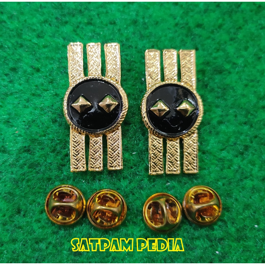 Monogram Kerah PNS Polri Gol 3B - Pin Kerah PNS Polri Gol 3B
