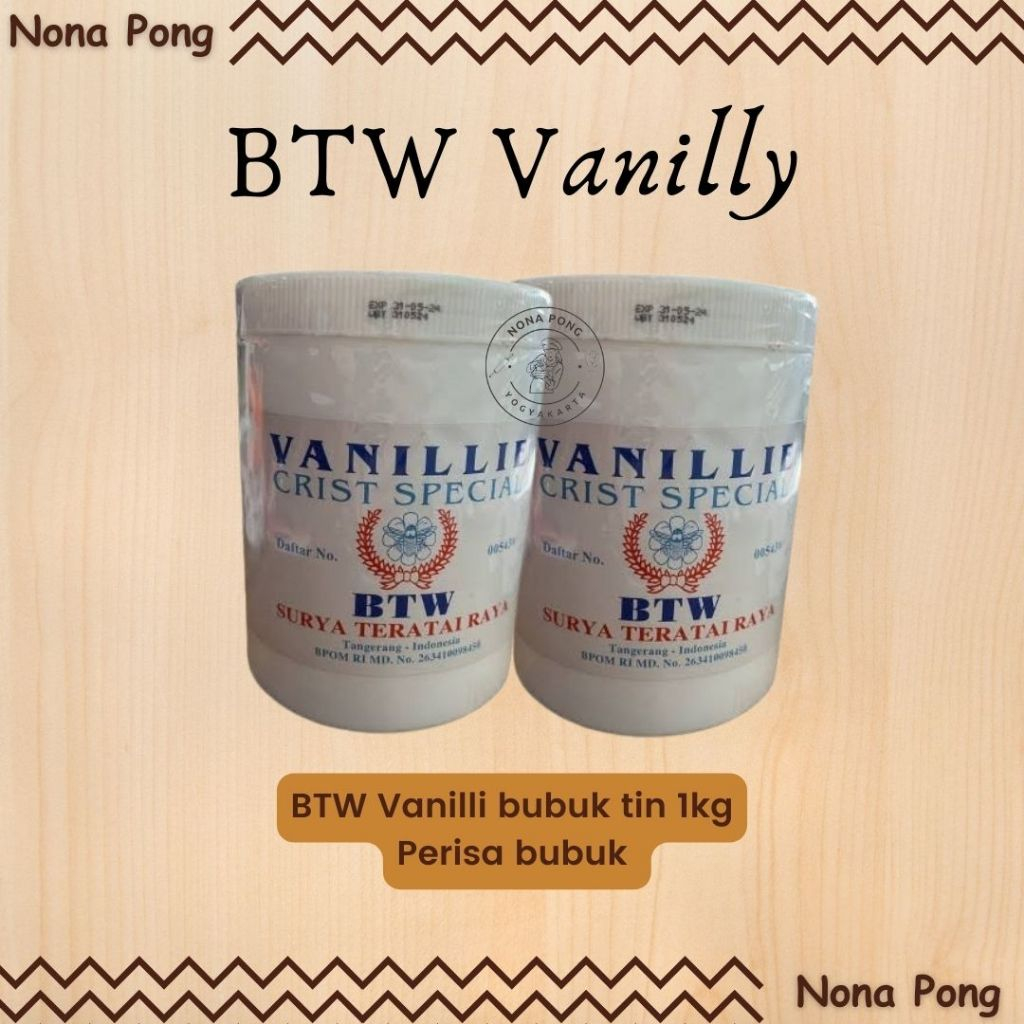 

Vanilli bubuk | BTW vanilli crystal perisa bubuk 1kg