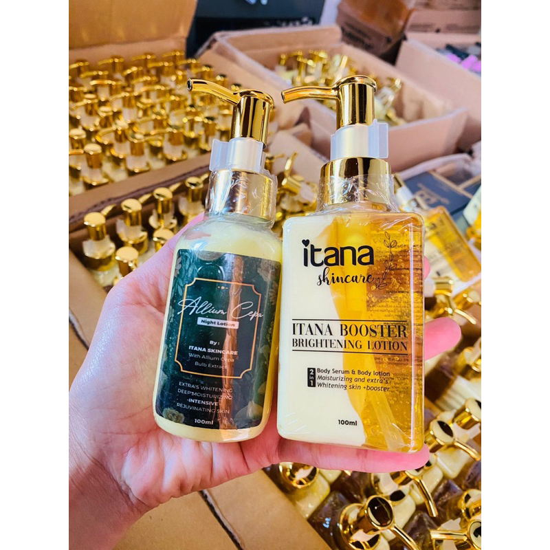 LOTION ITANA SIANG MALAM ITANA SKINCARE ITANA BOOSTER BRIGHTENING LOTION /BODY LOTION ITANA /HANDBOD