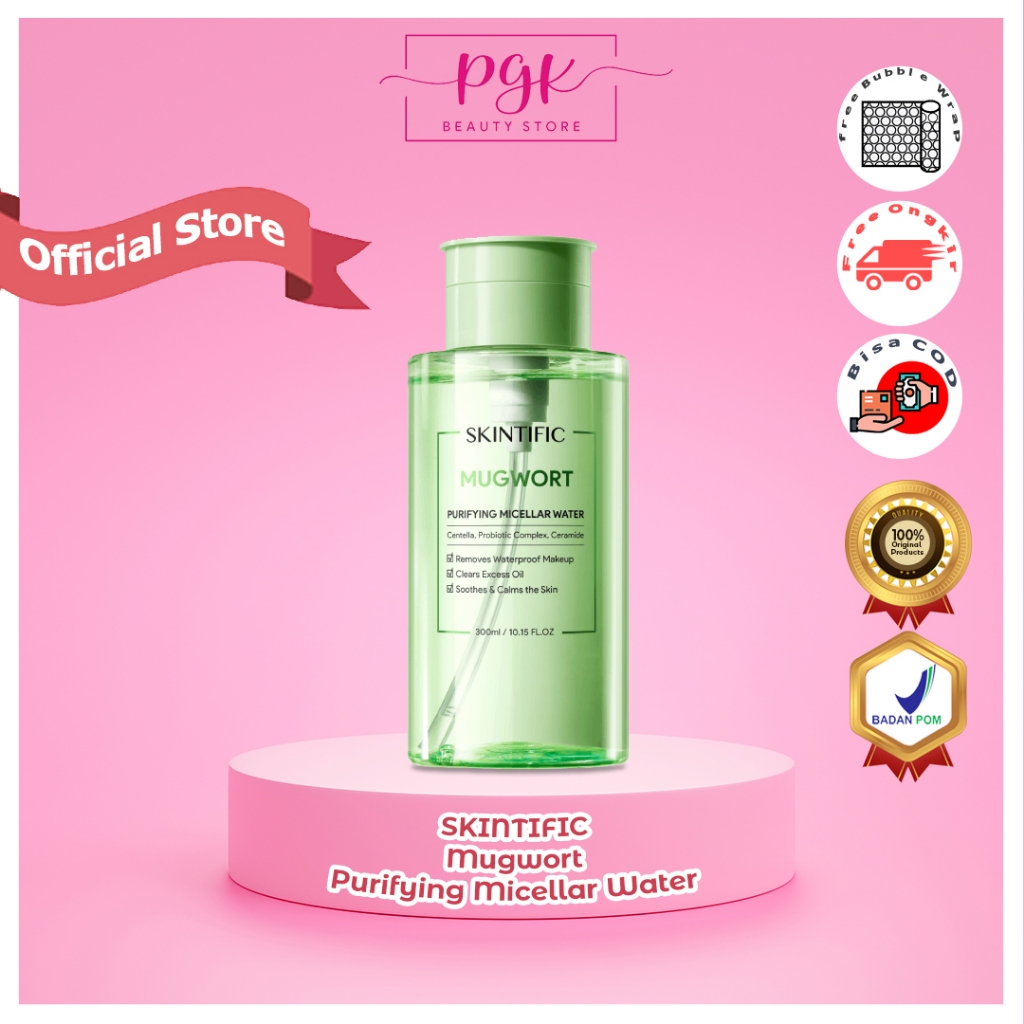 SKINTIFIC Mugwort Purifying Micellar Water Cleansing Oil/Clean and Clear/Soothes and Calms Skin