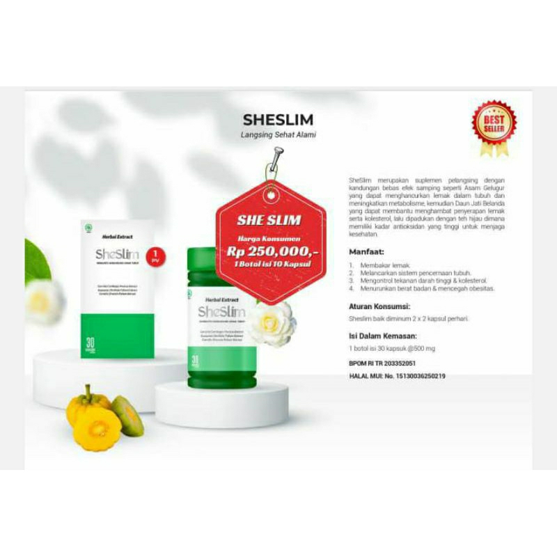 Suplemen diet sehat alami She slim