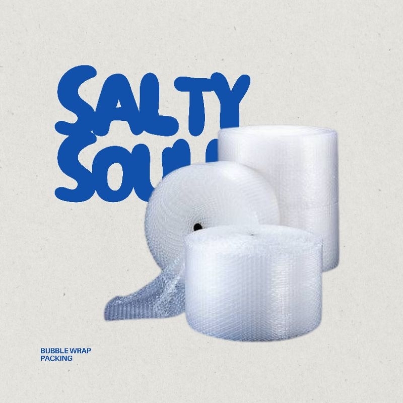 

PACKING TAMBAHAN BUBBLE WRAP - SALTYSOULL.ID