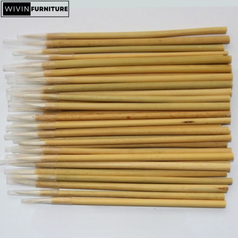 

[Buy 10 Get 1] Kuas Lukis Mopit Bambu Diameter Kecil Kuas Gambar