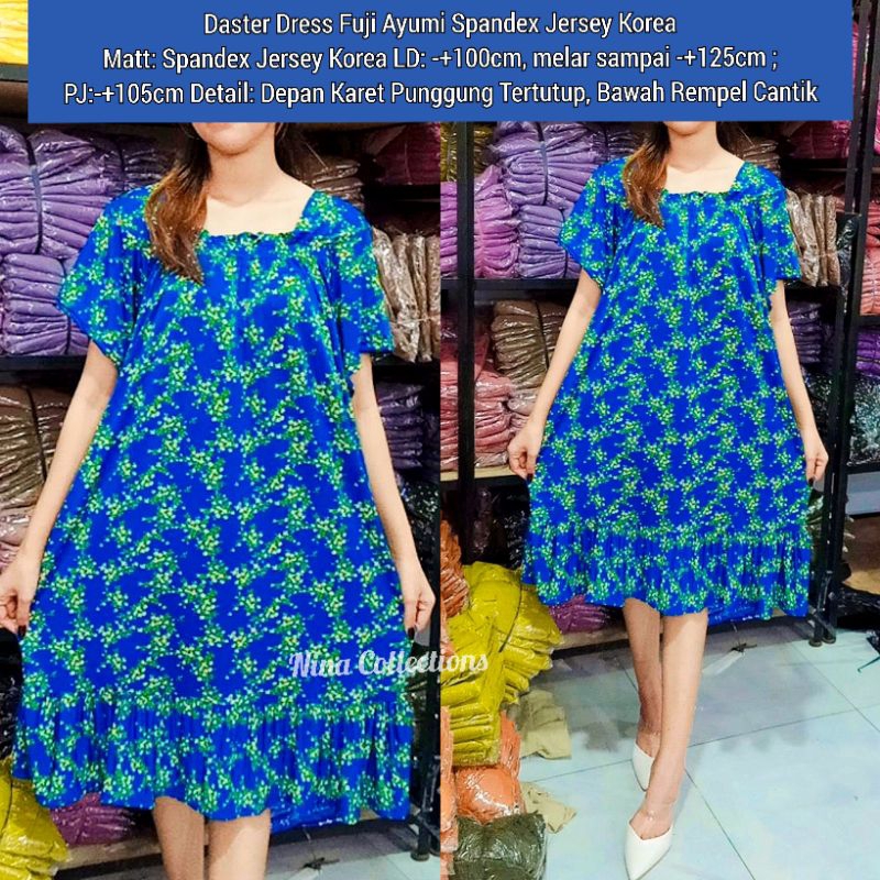 Dress Fuji Ayumi Korea / Dress Korea / Dress Kekinian / Dress Murah / Dress Harian / Daster Korea / 