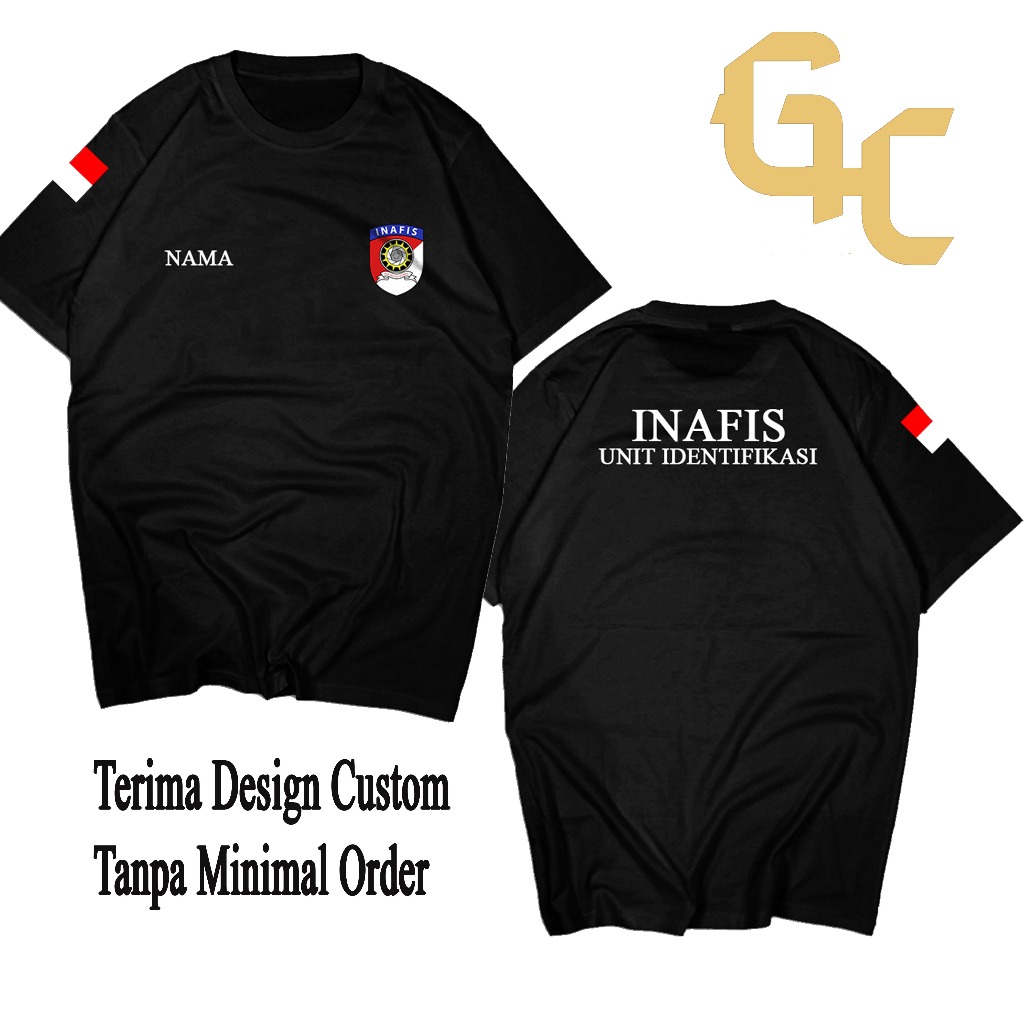 Kaos Baju Inafis Unit Identifikasi Indonesia Lengan Pendek Kaos Inafis