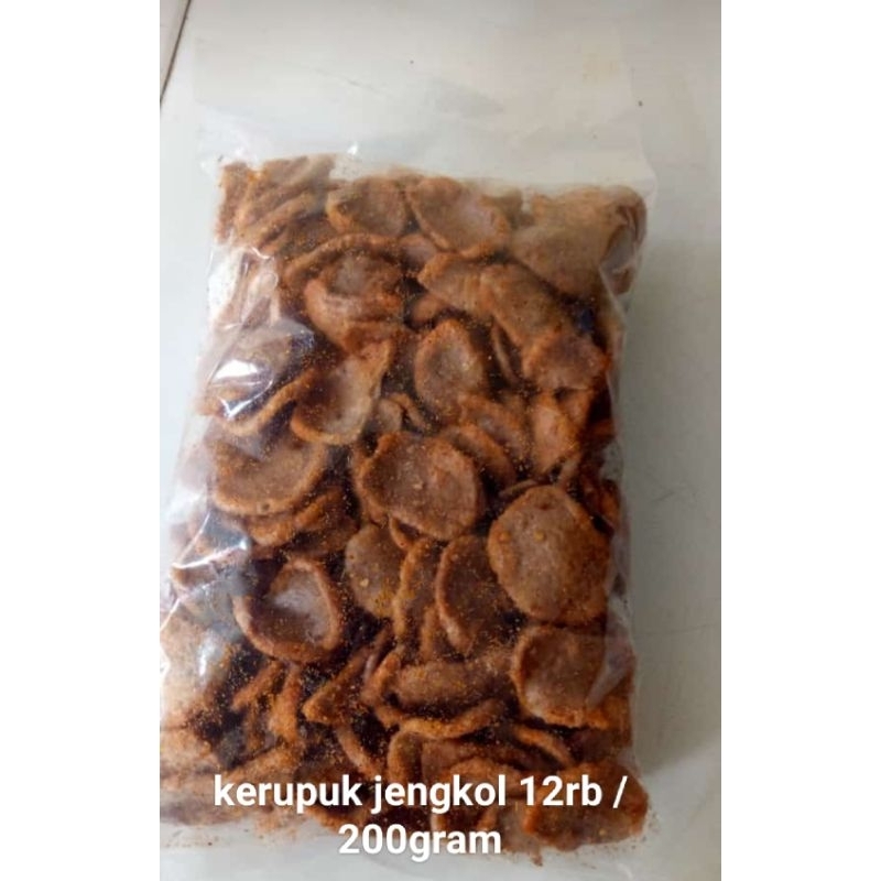 

kerupuk jengkol cemilan enak dan lezat kemasan 200 gram