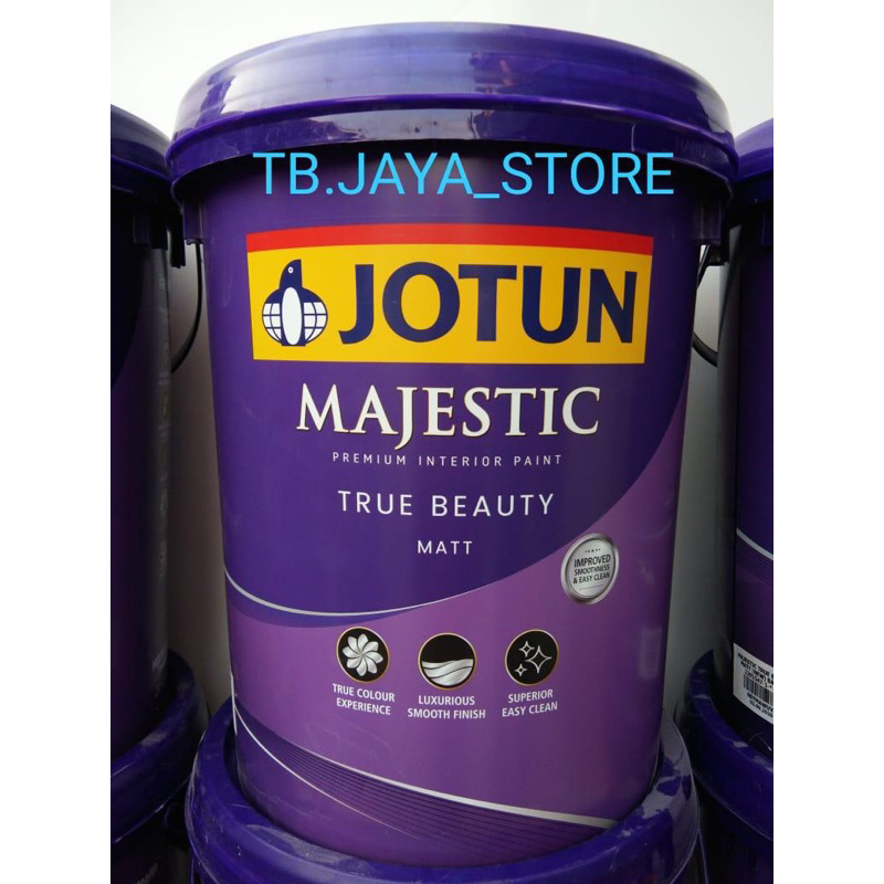 JOTUN MAJESTIC TRUE BEAUTY MATT 20L CAT TEMBOK CARBON BLACK 9920