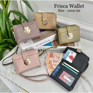FRISCA Dompet Lipat Wanita Kecil Simpel Elegan Mewah Kekinian Terbaru