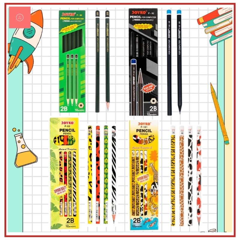

Vifo - Pensil 2B Joyko 1 Pak Isi 12 Pcs