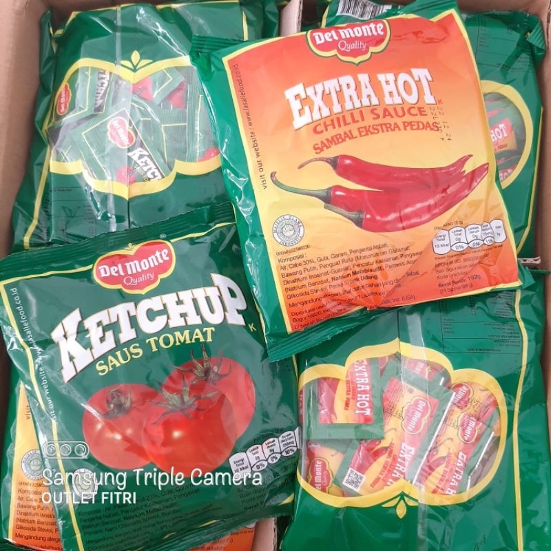 

[192gr] DEL MONTE Sachet 24×9gr | Saos Tomat - Extra Hot