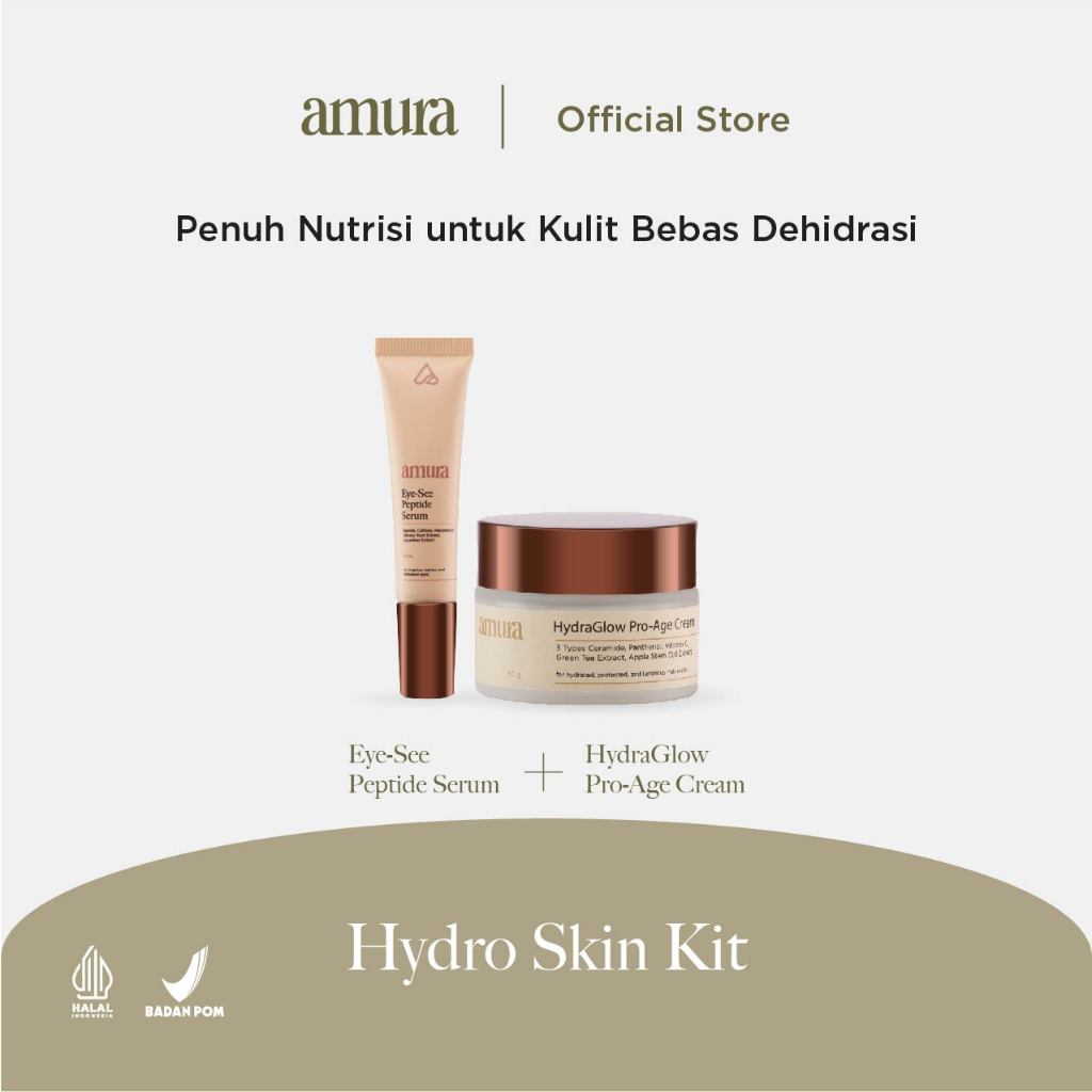[Bundling] Amura Hydro Skin Kit Eye Serum + HydraGlow Cream