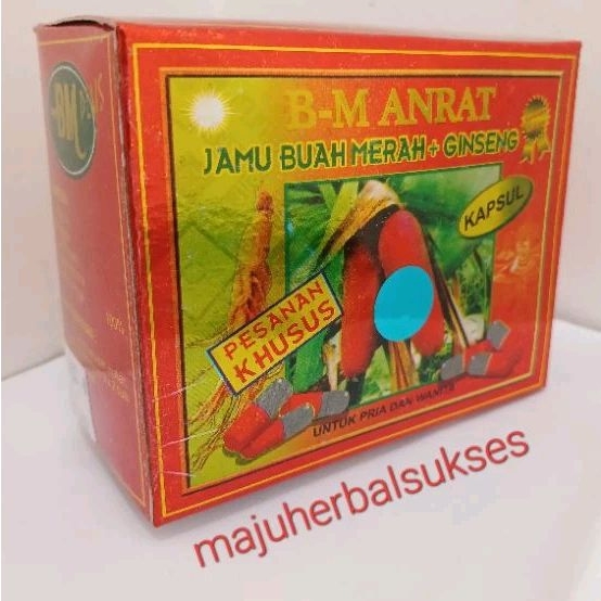 Buah Merah Papua BM - Anrat Kapsul Original Berhologram Maju Sukses