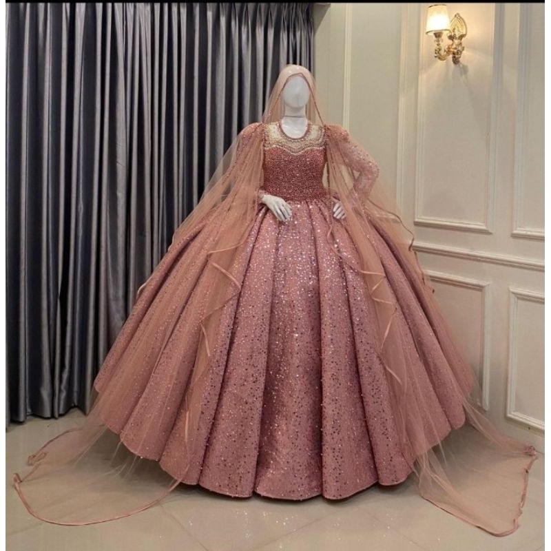 GAUN ROSSE GOLD PREMIUM MEWAH