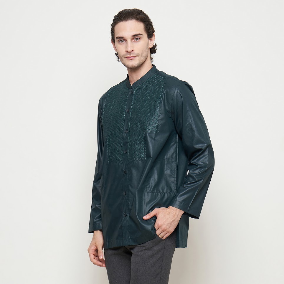 Koko Preview Panjang Hijau Emerald Eshal LIM by Itang Yunasz 1463