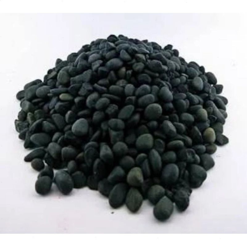 Batu koral hitam kemasan 500 gram / Batu hitam / Batu hias taman / Batu hias akuarium
