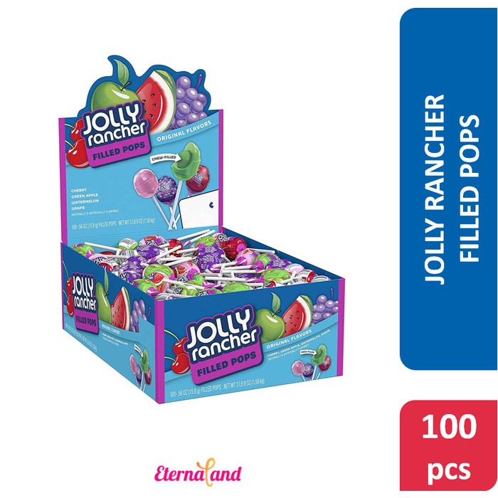 

Jolly Rancher Filled Pops - permen lolipop impor USA