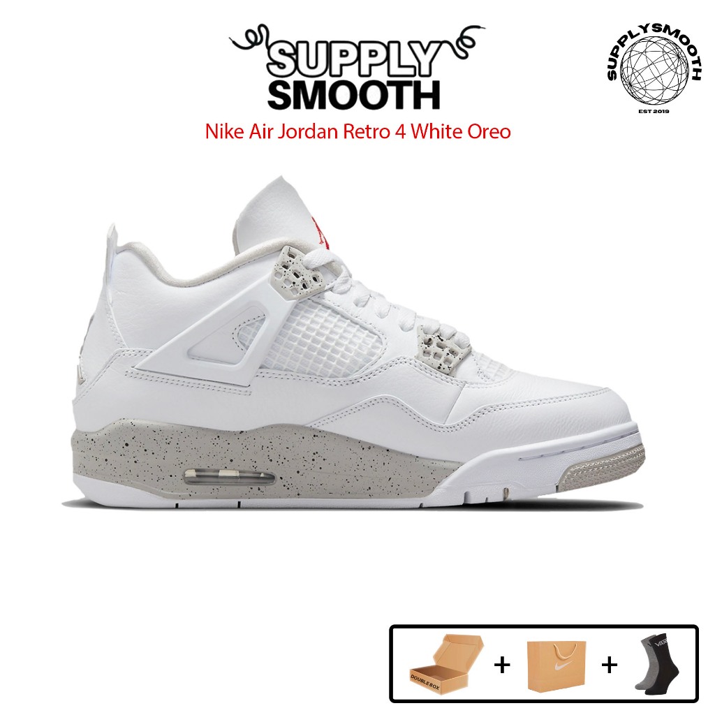 Air Jordan Retro 4 White Oreo