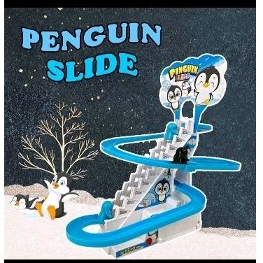 Mainan Penguin Track Slide Naik Tangga / Penguin Seluncur Musik Lampu