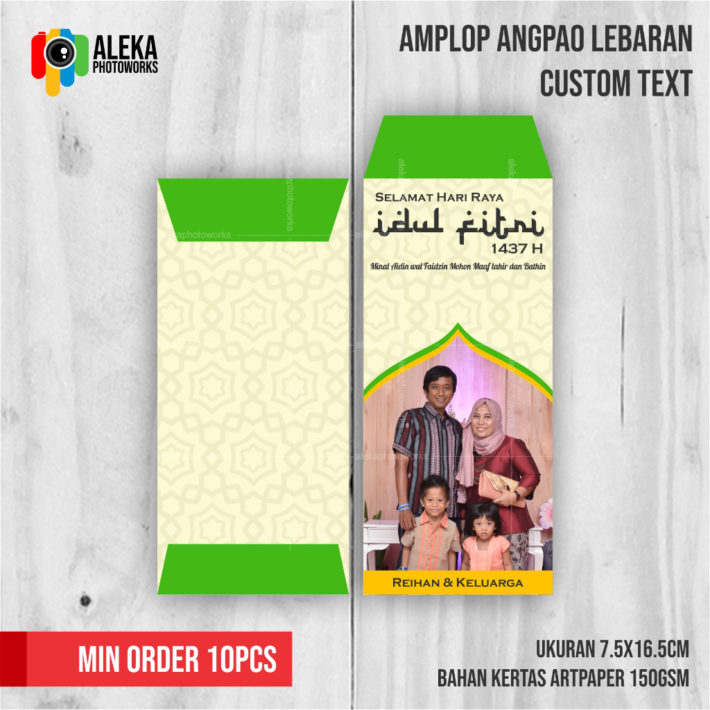 Amplop Angpao Lebaran Custom Foto 02