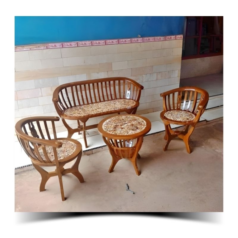 KURSI TERAS KURSI SANTAI KAYU JATI KURSI TERAS KOIN