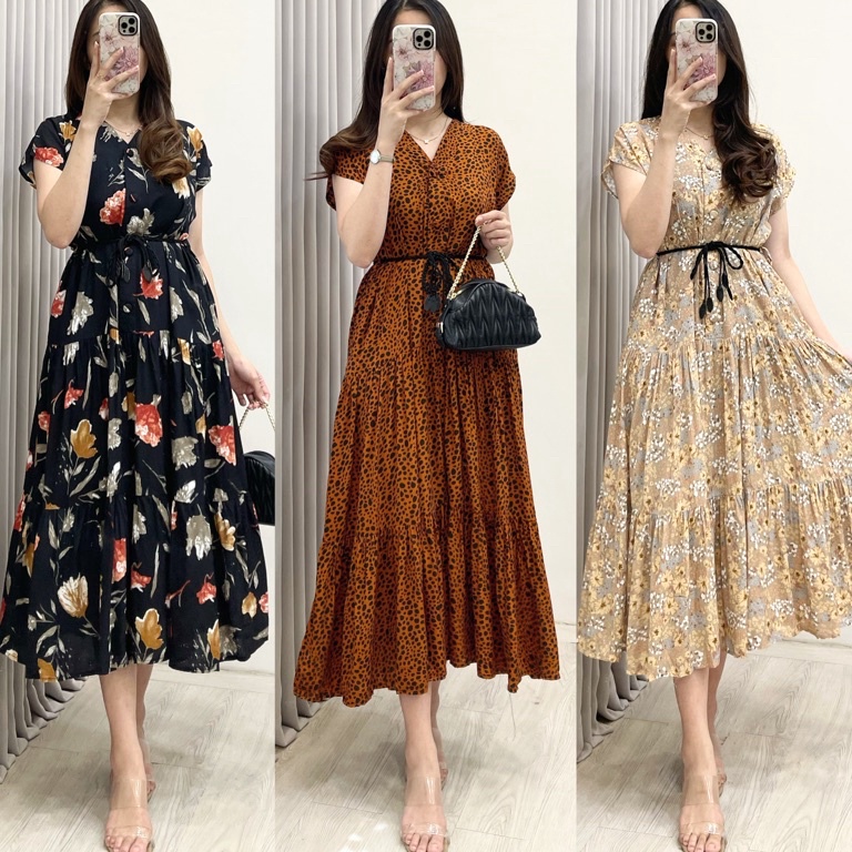 Langsung Checkout Amariel Malibu Dress Daster Nyaman Bumil Busui Friendly