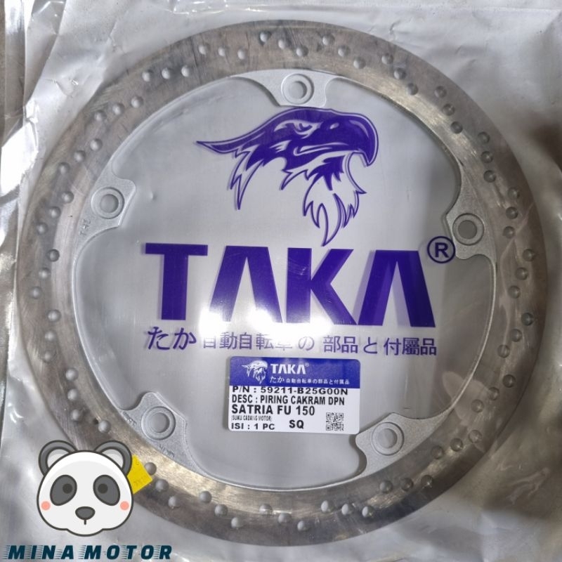 TAKA Piringan Disc Brake Cakram Depan Satria FU 150 Sparepart Aksesoris Variasi Sukucadang Motor