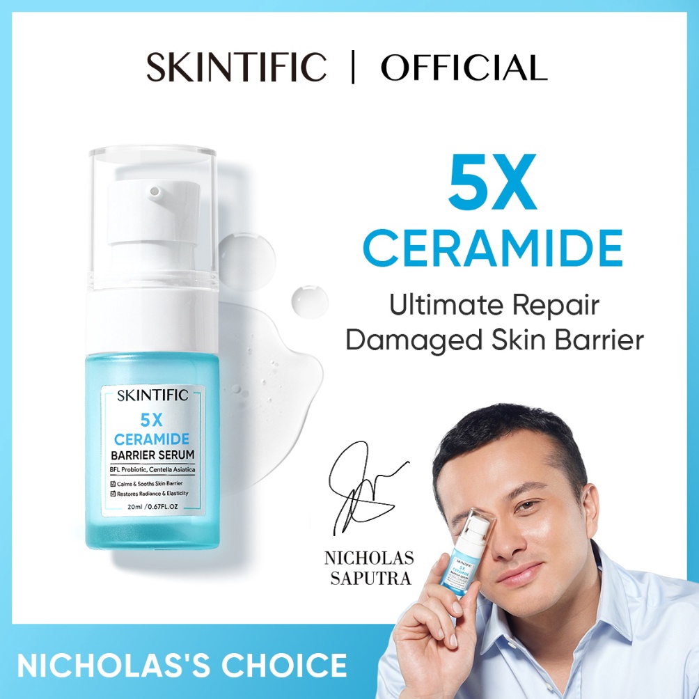 ART D62Z Nicholas Saputra Choice SKINTIFIC 5X Ceramide Skin Barrier Serum Scientific Power Essence Facial Skin Serum 2ml
