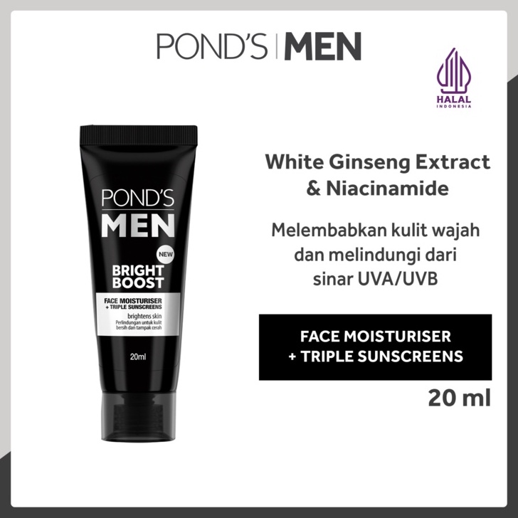 77 Promo  Ponds Men Bright Boost Face Moisturizer 2 mL