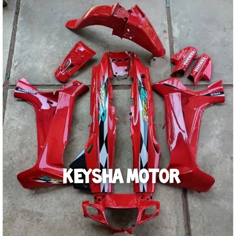 COVER FULL BODY HALUS YAMAHA FIZ R FIZR SPORTY 1997 1998 MERAH