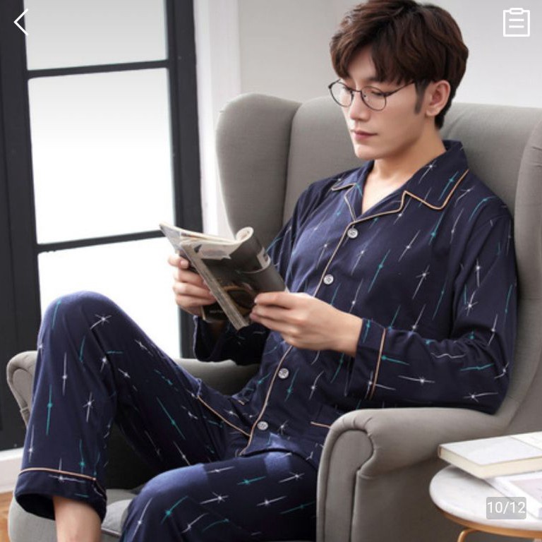 FLASH SALE HIQH Quality Piyama PREMIUM Baju Tidur Pria Import Bahan Katun Piyama Import Baju Rumah I