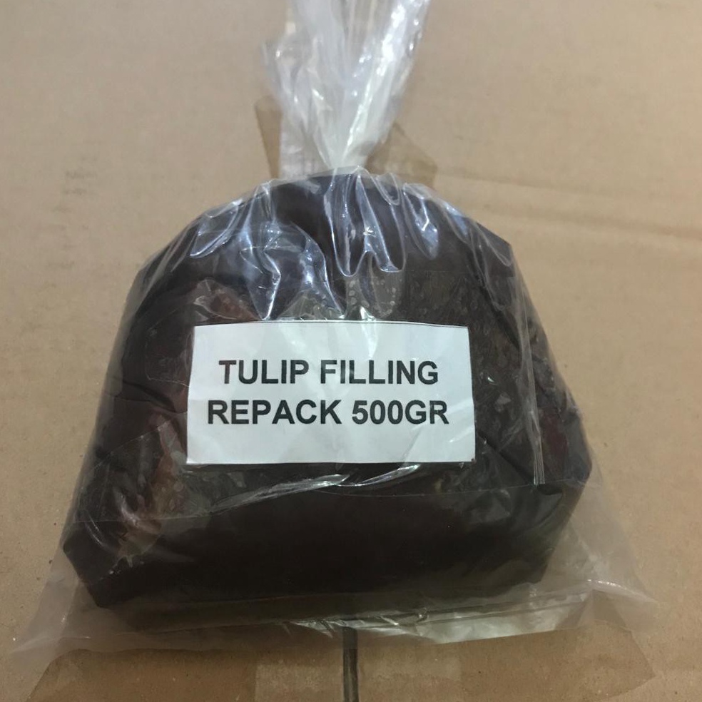 

Cuci gudang Tulip Master Filling Rep 5gram Filling Dark Chocolate