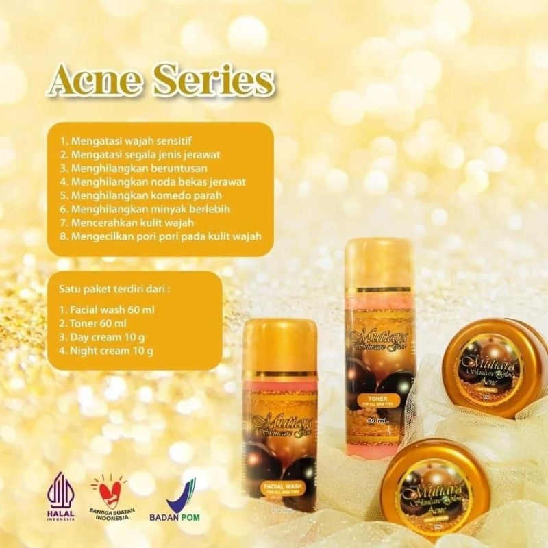 MUTIARA SKINCARE GLOW (ACNE SERIES)