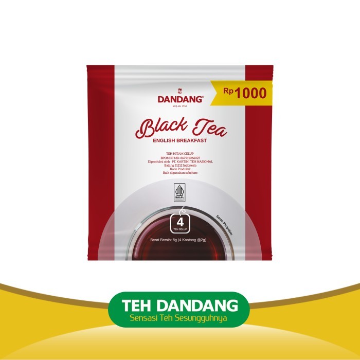 

Teh Dandang Celup Black Tea Renceng isi 10 sachet @8 teabag