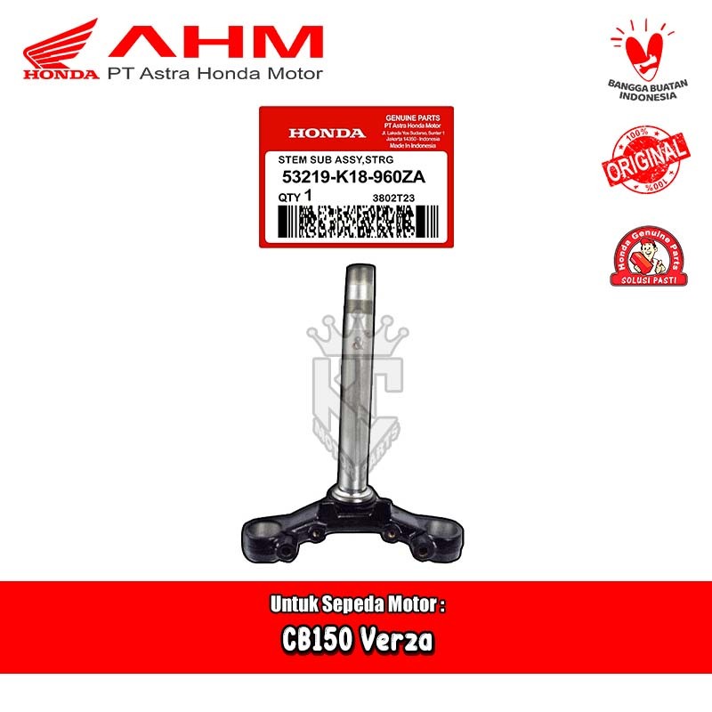 Segitiga Stang Shock Depan Honda CB150 Verza Original AHM 53219-K18-960ZA