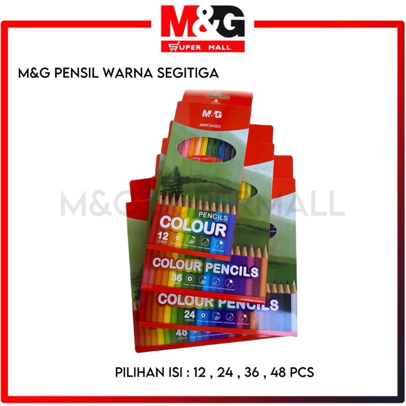 

M&G Color Pencil Hexagonal / M&G Pensil Warna isi 12 24 36 48 Warna