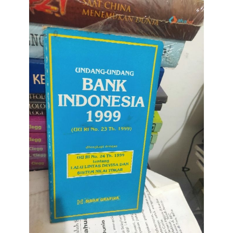 undang undang BANK INDONESIA 1999(23TH1999)