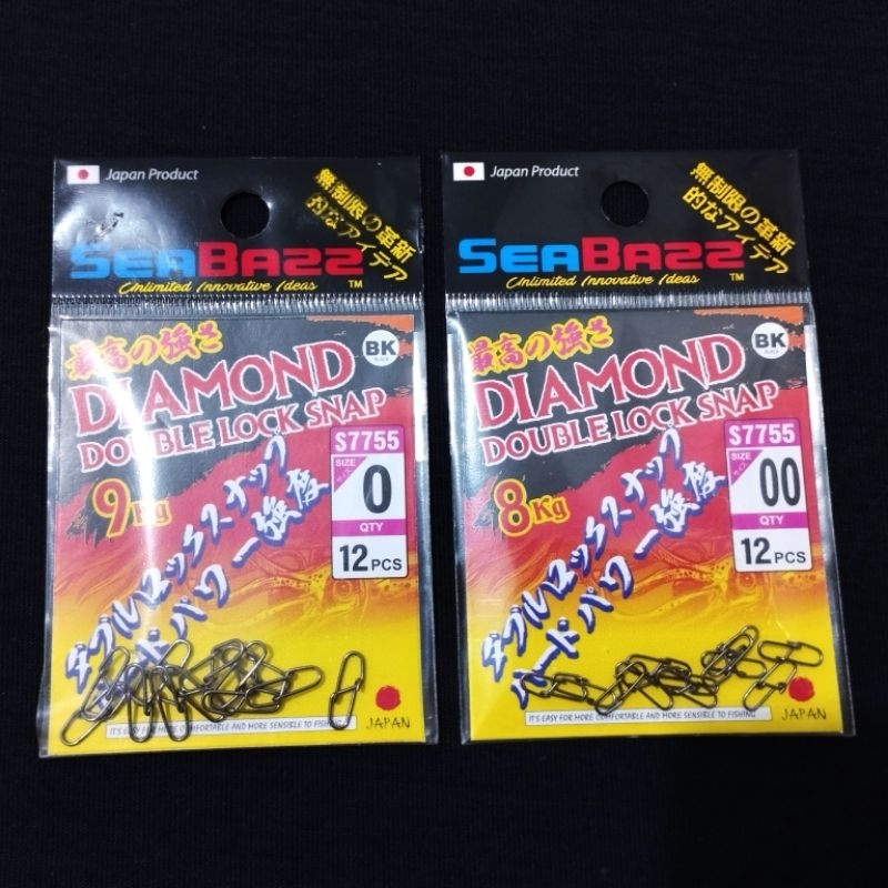 SEABAZZ DIAMOND DOUBLE LOCK SNAP