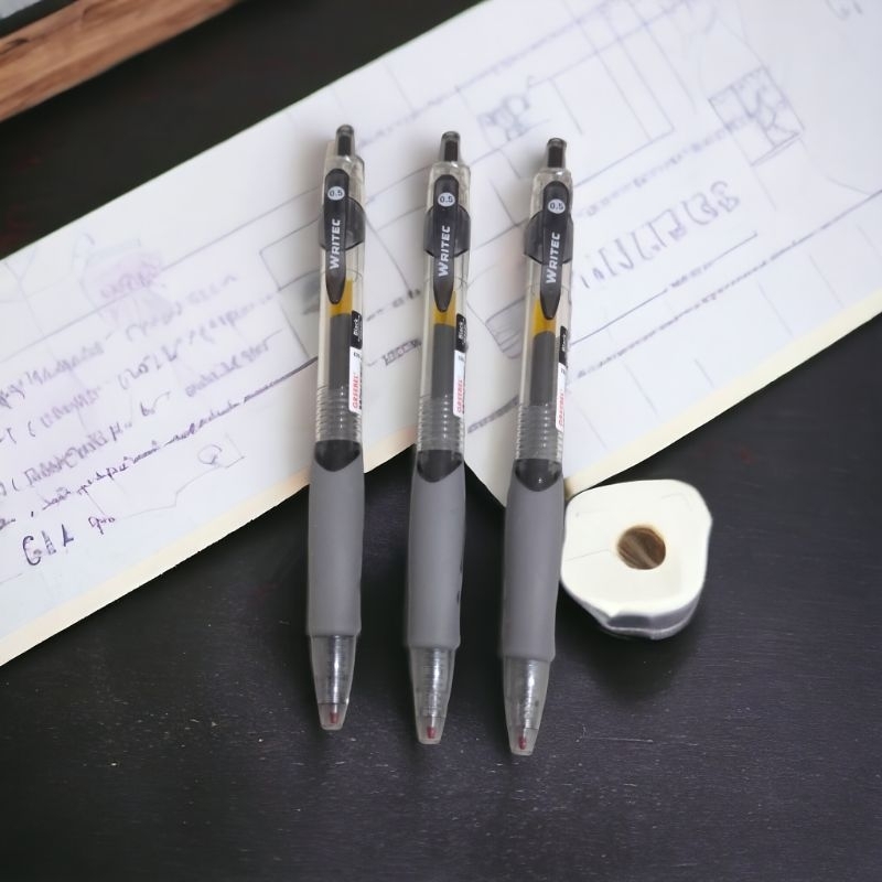 

GREEBEL GEL PEN GP-503 WRITEC 0.5 BLACK harga 1pack /1box / 12pcs