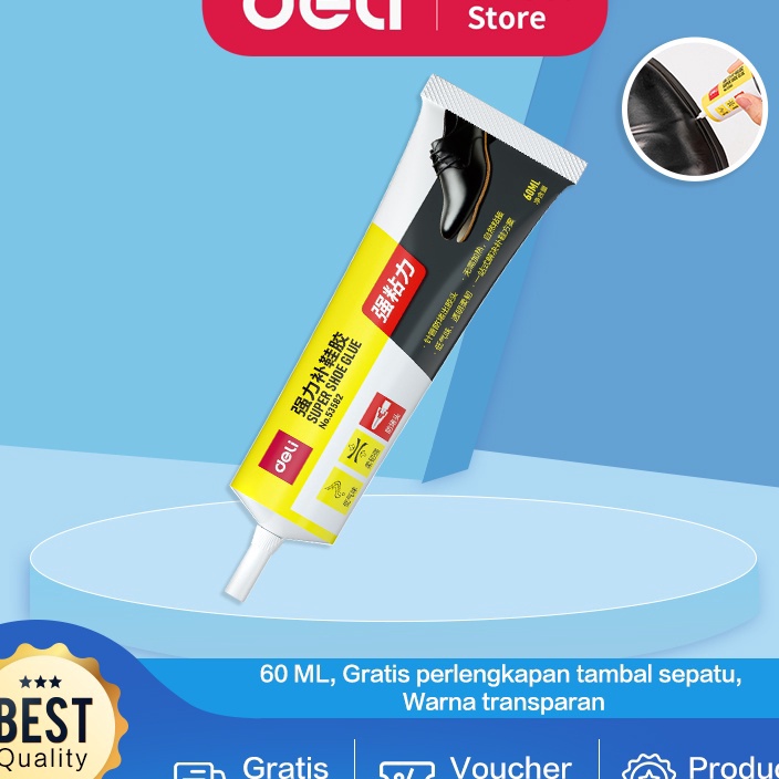

Jangan Sampai Kehabisan Deli Super Glue Lem Sepatu Lem Serba Guna 6 ML Gratis Perlengkapan Tambal Sepatu 53582